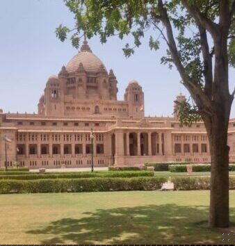 Luxury heritage view of Umaid Bhawan Palace in Jodhpur Rajasthan - Rajasthan India Tour